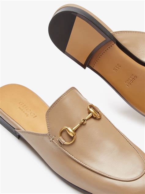 gucci tan mules|gucci princetown mules on sale.